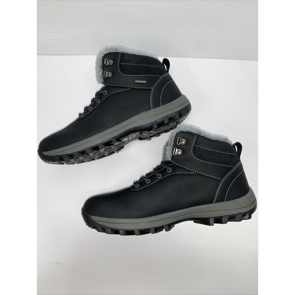 Mishansha Winter Snow Hiking Boots Men's 10 Lace Up Ankle Insulated New 43 EU - Picture 2 of 5